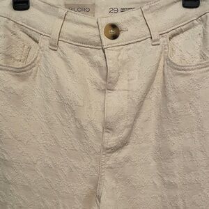 Pilcro Women's Textured Beige Jeans